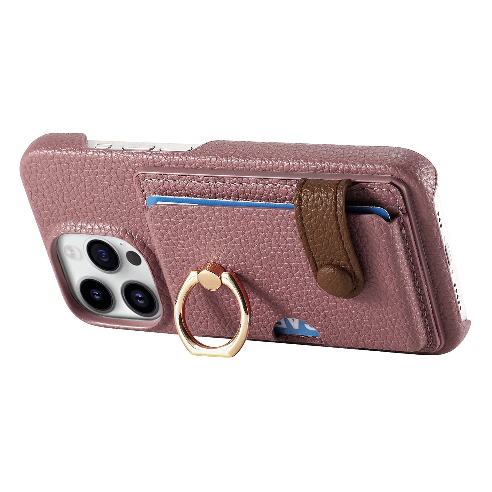 Y2 For iPhone 14 Pro Max Card Slot Case Kickstand PU+PC+TPU Phone Cover Y2 For iPhone 14 Pro Max Card Slot Case Kickstand PU+PC+TPU Phone Cover
